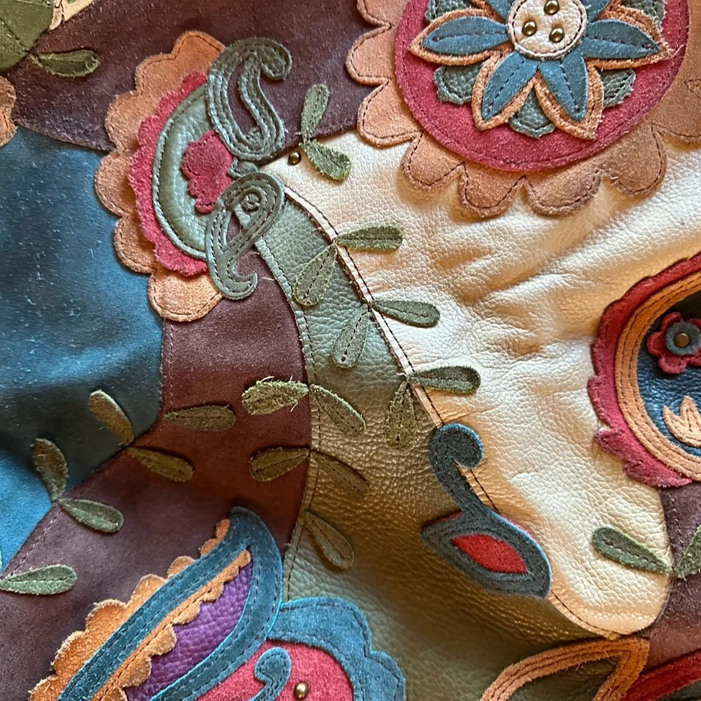 Embroidered Multicolor Women's Bag - Picture 5 of 8